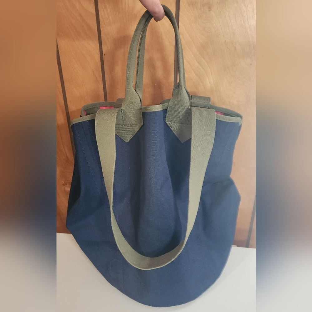 Rothy's Pink and Olive Tote Bag - Picture 8 of 11